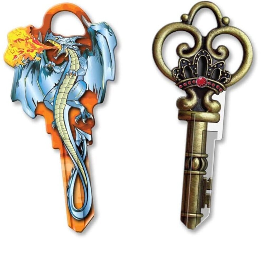 Key Shapes, House Key Blanks, Medieval Life Variety 4 Pack in KW1 B100MK